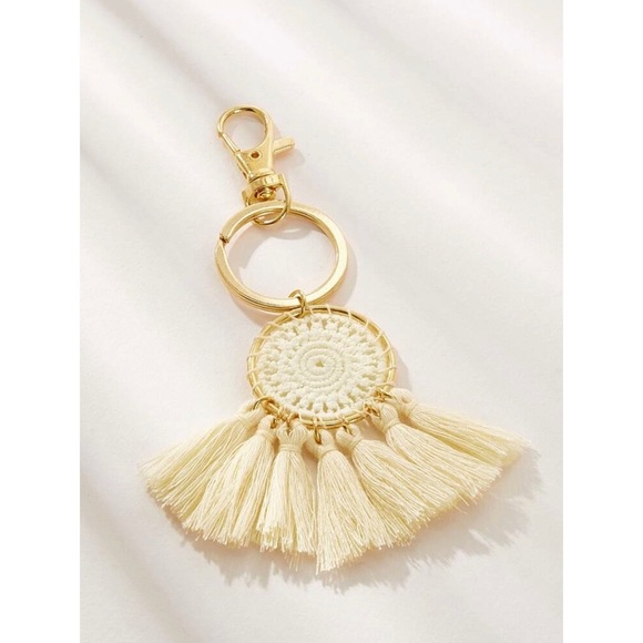 3/25$ Tassel Gold Ring Keychain - Picture 3 of 4